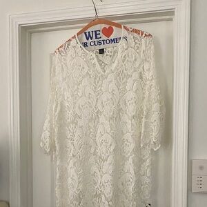 Elegant White Lace Blouse